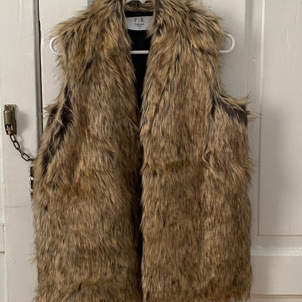Faux fur vest